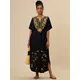Tunique longue style bohème pour femme robe de plage sexy kaftan grande taille Q1517 collection