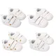 Chaussures de printemps en cuir PU pour bébé Fakk Baby Encounaker Coeur Étoile Non-ald Flats