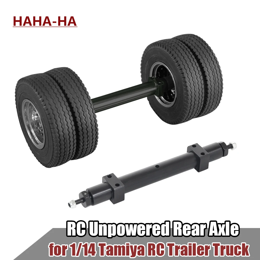 Metall-Hinterachse ohne Antrieb 120 mm 140 mm für 1/14 Tamiya RC Anhänger LKW DIY Modifikation Upgrade-Teile Image