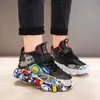 Größe 26-36 Kinder Sport Turnschuhe für Mädchen Kind Cartoon Graffiti Muster Casual Schuhe Jungen