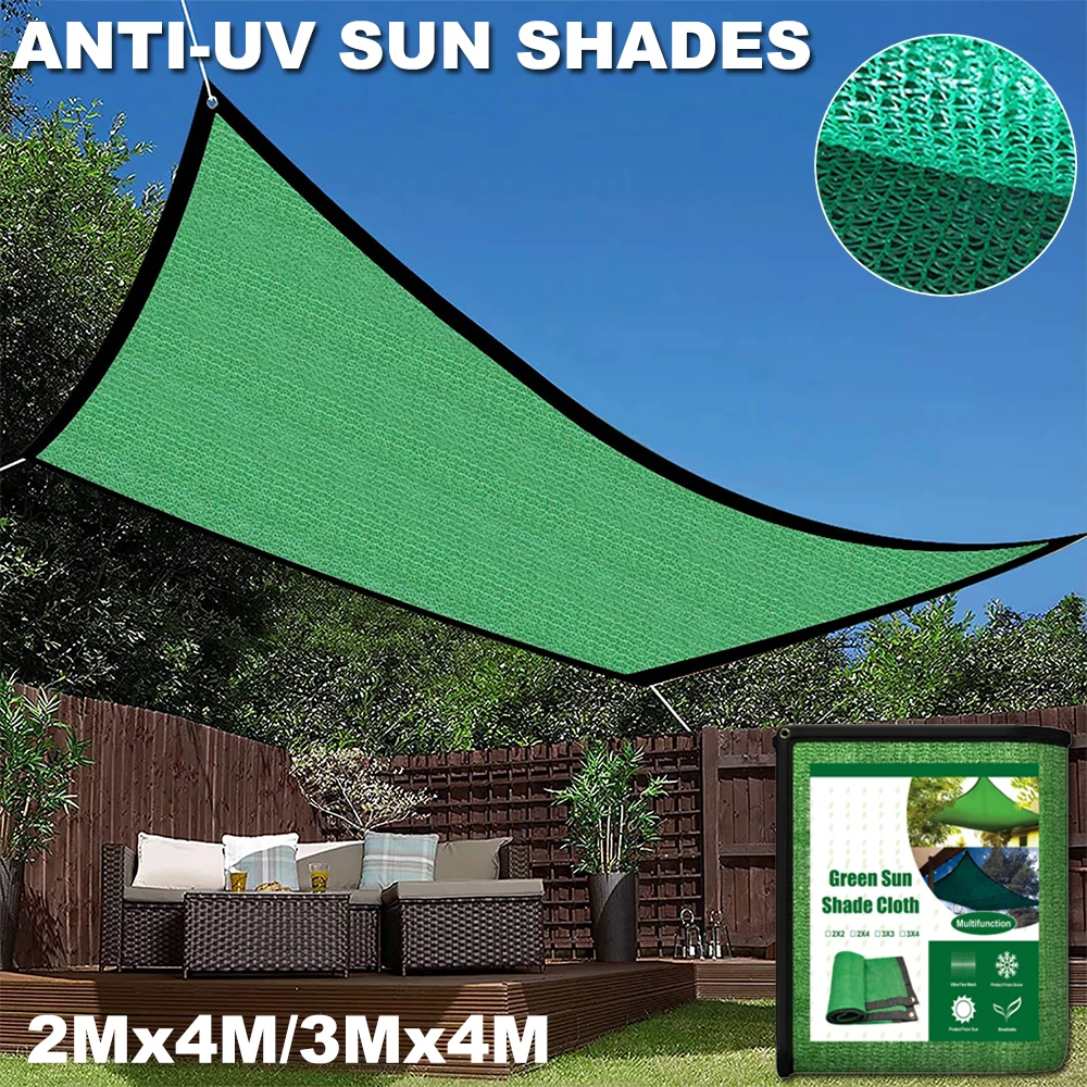 Außen terrasse Sonnenschutz Segel 70% Anti-UV-Rechteck Garten Sonnenschutz Netz wasserdicht Garten Balkon Markisen Schatten Stoff Auto Baldachin Image