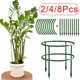1/8PCS Garden Plant Support Cage Plie Flower Stand Holder Plastic Semicircle Greenhouse Orchard