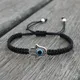 Vintage Handmade Weaved Fatima Hamsa Hand Bracelet Women Men Braided Turkish Evil Eye Bracelet For