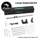 Creality Ender 3 Linear Rail Kit X-axis Rail Guide MGN12C 12.6" Length with Mount Bracket Support