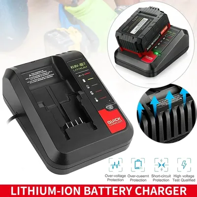18V Lithium Battery Power Bank Charger for Black and Decker PORTER CABLE Lithium Battery Charger
