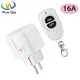 433 mhz Wireless Remote Control Switch 110V 220V 16A EU FR Smart Socket Plug Remote ON OFF