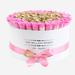 Deluxe White Box | Pink Candy & Gold Roses | Heart