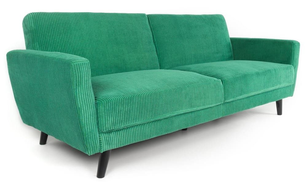 Canapé convertible clic-clac refresha velours vert