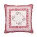 Caroline Embroidered Square Decorative Pillow