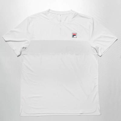 Fila Essentials Short Sleeve Crew Men's Tennis Apparel White/White