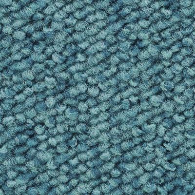 Teppichboden VORWERK "Passion 1005 (Luco), Schlinge - meliert, Made in Germany", blau (türkis), B:400cm H:6mm L:650cm, Polyamid, Teppiche, Wohnzimmer, Schlafzimmer, Kinderzimmer, Breite 400/500 cm