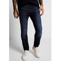 Slim-fit-Jeans STREET ONE MEN Gr. 32, Länge 30, blau (dark blue rinsed wash) Herren Jeans Slim Fit