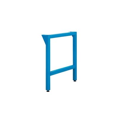 PROREGAL Stabiler Vierkantrohr-Fuß für Werkbank Rhino | HxT 80x70cm | Komplett verschweißt & pulverbeschichtet | Lichtblau Image