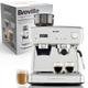 Breville Barista Max+ Espresso, Latte and Cappuccino Coffee Machine, Intelligent Grind and Dosage, Precision Extraction Timer, Integrated Milk Frother, 15 Bar Italian Pump, Silver [VCF153]