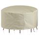 Garden Furniture Cover,100x90cm(39x35in) Outdoor Rattan Furniture Covers,420D Oxford Fabric Waterproof,Windproof,Anti-UV, Garden Furniture Set Covers Circular for Patio Table and Chairs Set,Beige