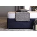 Belledorm 19" Extra Deep Base Wrap Valance Sheet - Transforms a drab looking bed base divan - Luxury Faux Suede (Navy, Super King)