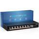 8 Port 2.5G Unmanaged Desktop Ethernet Switch with 10G SFP, 8 x 2.5G Base-T Ports, 60Gbps Switching Capacity, Compatible with 100/1000/2500Mbps, Metal Fanless, YuanLey 2.5Gbe Network Switch Wall Mount