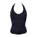 Moontide Womens Reversible Solids Halter Tankini Black/White Polyamide - Size X-Small