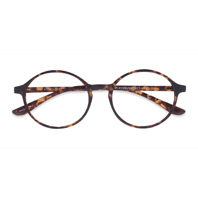 Unisex s round Matte tortoise Plastic Prescription eyeglasses - Eyebuydirect s Poetic