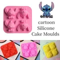 Disney-Moules à gâteaux en silicone Stitch Cartoon moule à glaçons outils de cuisson faits à la