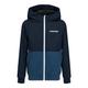 JACK&JONES JUNIOR Jungen JJERUSH Hood Bomber NOOS JNR Softshelljacke, Navy Blazer/Detail:Ensign Blue/White Blocking, 176