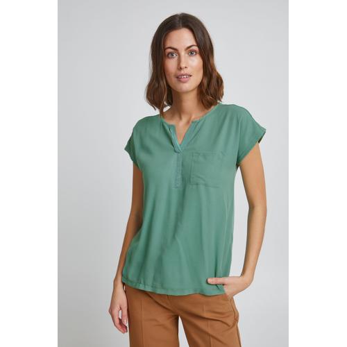 „Blusenshirt FRANSA „“Fransa FRZawov 2 Blouse – 20603737″“ Gr. s, grün (malachite green) Damen Shirts V-Shirts“