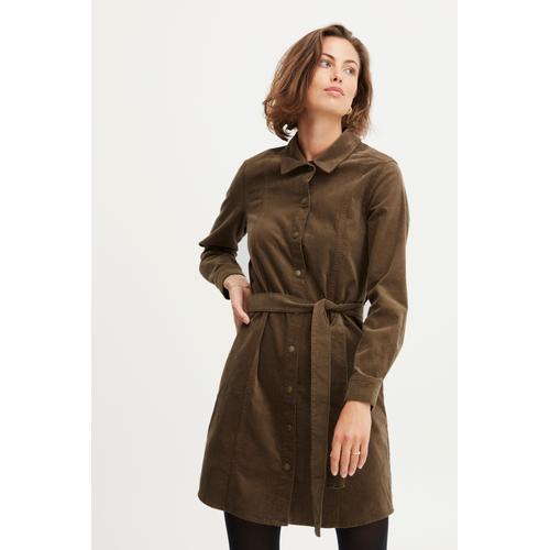„Blusenkleid FRANSA „“Fransa FRTEAN DR 1″“ Gr. 38, EURO-Größen, braun (rain drum) Damen Kleider Blusenkleider“