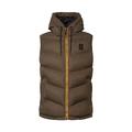 ESPRIT Herren 083EE2H302 Fleece-Weste, 356/DARK Khaki 2, XL