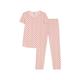 Petit Bateau Mädchen Pyjama, Rosa Saline / Mehrfarbig, 8 Jahre