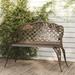 Buyweek Patio Bench 42.5 Cast Aluminum Bronze