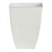 Nearly Natural 0824-S1-WH 15 in. Square Tin Planter White