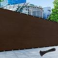 Size 6 X 182 Brown Fence Privacy Screen With Zip Tie Out Door Grade