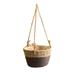 PEACNNG Garden Natural Craft Hanging Planter Indoor Handcrafted Hanging Planter and Storage Basket for Indoor Plants Pot and Home Decoration ( Large caliber)