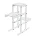 1pc Wooden Storage Rack Flower Pot Rack Stand Holder Household Green Plants Potted Plant Flower Holder for Home (White)