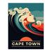 The Seaside Calls Cape Town Beach South Africa Sunset Woman of the Waves Sea Siren Ocean Extra Large XL Wall Art Poster Print