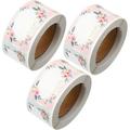 3 Rolls Floral Bottle Label Food Labels Sticker Labels Fridge Labels Office Labels Seasoning Stickers Handwritten Name Label Paper Name Tags Name Labels Name Labels Tags Blank