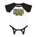 TMNT 90s Retro Turtle Cartoon Logo Raglan Romper Boys Girl Infant Baby Brisco Brands 18M