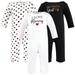 Hudson Baby Infant Girl Cotton Coveralls Girl Mommy Red Black 3-6 Months