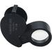 40X Illuminated Jewelers Eye Loupe Magnifier Foldable Jewelry Magnifier with Bright LED Light for Gems Jewelry Rocks Stamps Coins Watches Hobbies etc (Black) FE008