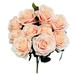 18 inch Open Rose Bush - Blush Silk Flowers - Party Supplies Decorations