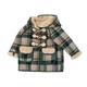 Girls Long Winter Coats Winter Cloth With Thick Of Long Woolen Cloth Outwear Girls Denim Jackets Green 130