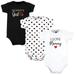 Hudson Baby Infant Girl Cotton Bodysuits Girl Mommy Red Black 3Pk 6-9 Months