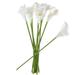 10pcs Calla Lilies Artificial Flower 13 Long Stem Artificial Calla Lily Flowers Realistic Arum Lilies for Wedding Bridal Bouquet Home Decor Centerpiece