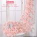 Naiyafly 1PCS Artificial Sakura Flowers Vine 135/144/256 Flowers Silk Christmas Decor Wall Hanging Garland Plants