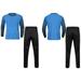 Aislor Big Boys Goalkeeper Soccer Jersey and Pants Sponge Padded Protective Football Goalie Keeper Age 7-12 Blue 7-8