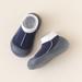 LYCAQL Baby Sneakers Children Floor Socks Baby Toddler Shoes Socks Boys and Girls Non Slip Soft Toddler Size 8 Tennis Shoes (Navy 5.5 )