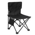 Camping Chair Easy Storage Fishing Chair for Picnic Beach Travel (Black)