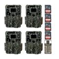 Browning Strike Force Pro X 1080 Trail Camera with 32GB and SD Card (4-Pack)