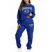 PMUYBHF Tennis Outfits for Women 2 Piece Set Plus Sweatsuits for Women Set 2 Piece Shorts Women s Two Piece Long Sleeve Crew Neck Tracksuit Jogger Pants Set with Pockets