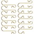 Christmas Sale! 50 pcs Mini Christmas Ornaments Hooks Metal Wire S-Shaped Hangers for Xmas Tree Party Balls Decoration Green Gold Silver